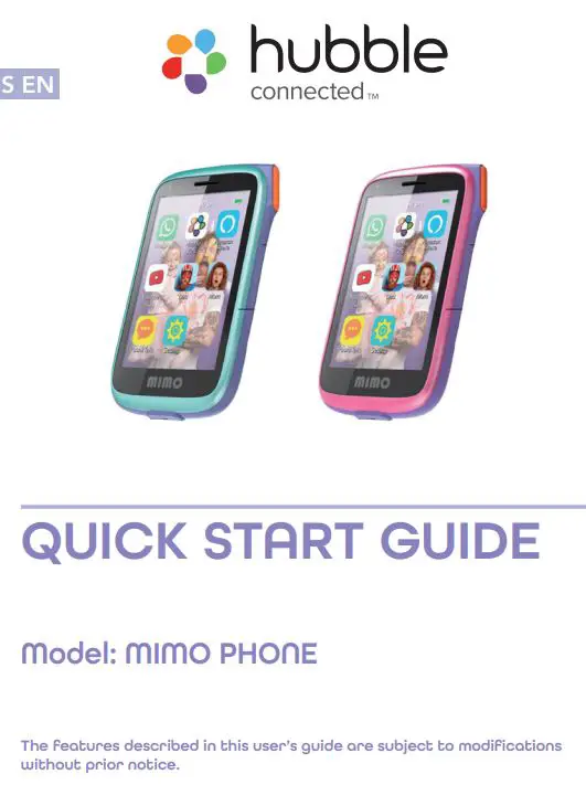 hubble MIMO PHONE User Guide