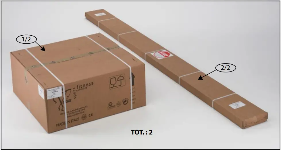 SPORT TEC 260218 Folding Parallel Bars Easy Click - 1