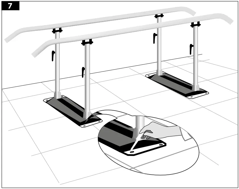 SPORT TEC 260218 Folding Parallel Bars Easy Click - 13