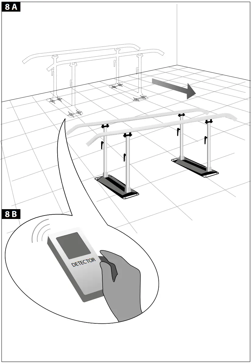 SPORT TEC 260218 Folding Parallel Bars Easy Click - 14