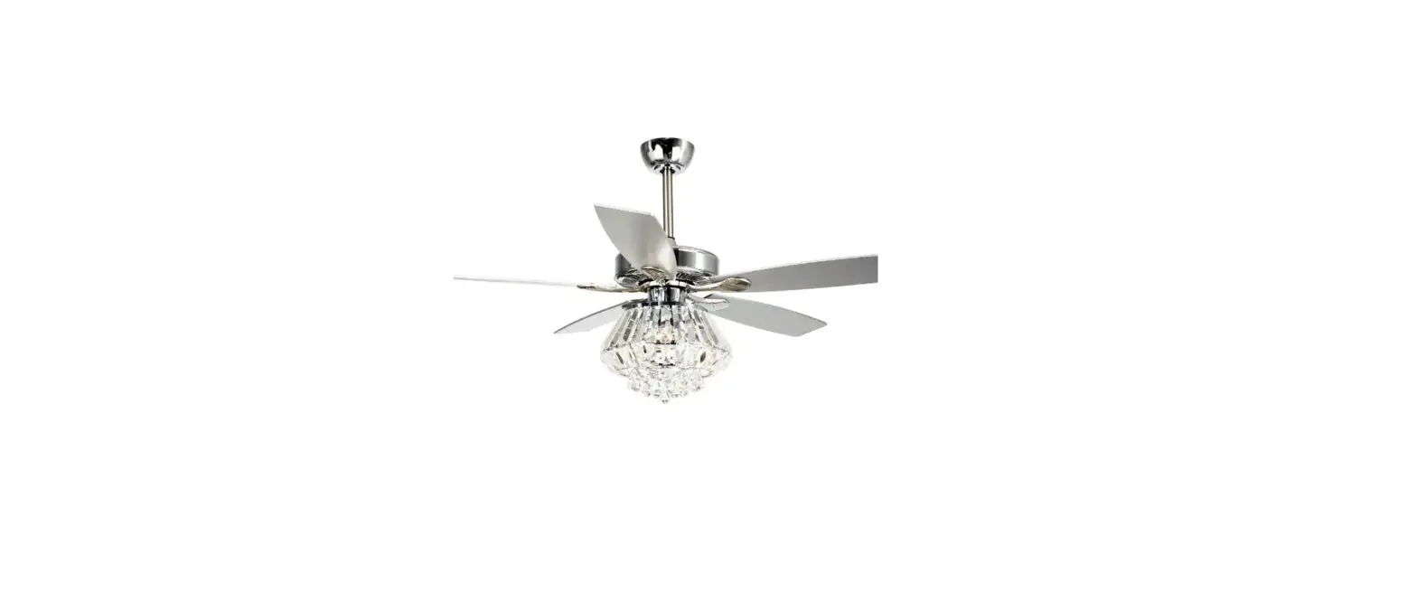 Flint Garden Fgf6222a110vfg Indoor Chrome Crystal Ceiling Fan User Guide
