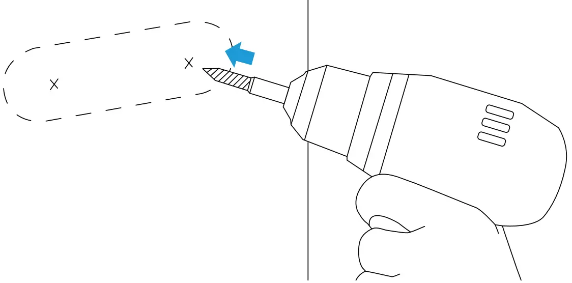 WASSERSTEIN Wyze Cam Outdoor Solar Panel - Drill the holes.