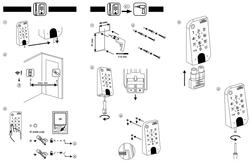 BURG WACHTER secuENTRY 5001 Home 5001 Pincode Set - overview 3