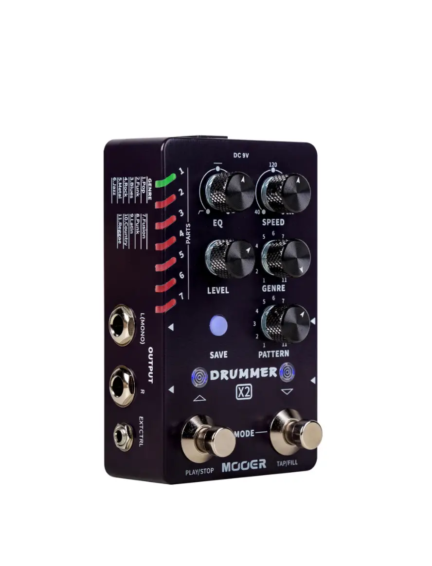 Mooer Drummer X2 Stereo Drum Machine Pedal Owner's Manual