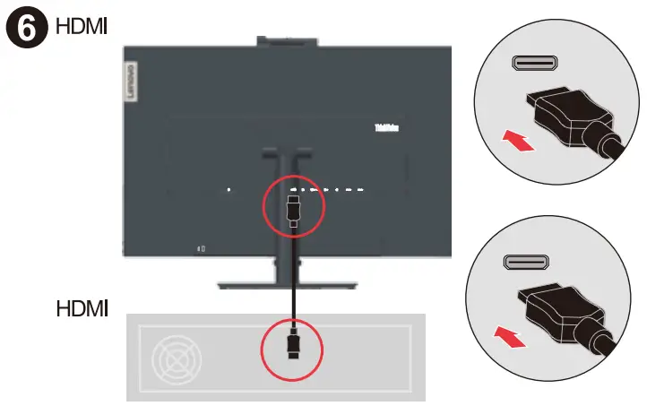Lenovo T27hv-20 Thinkvision QHD IPS - 6