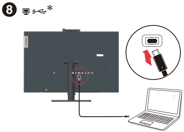 Lenovo T27hv-20 Thinkvision QHD IPS - 8