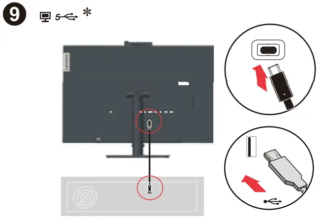 Lenovo T27hv-20 Thinkvision QHD IPS - 9