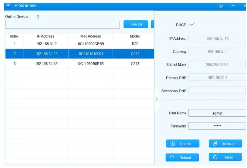 Akuvox How to Obtain IP address via IP Scanner - fig 2