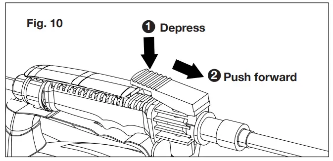 SNOWJOE 24V-GS-CT Cordless Garden Chemical Sprayer - depress the trigger