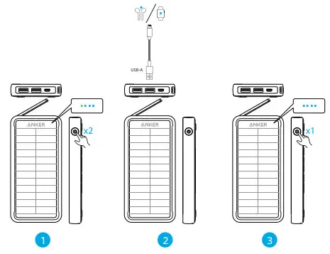 ANKER A1640 PowerCore Solar 10000 - Bluetooth Earphones