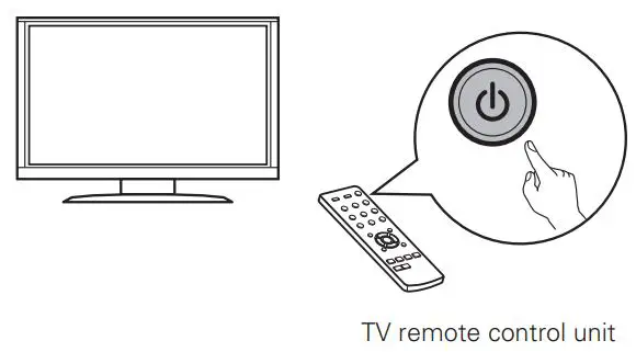 DENON AVR-X4700H Integrated Network AV Receiver User Guide - Turn on the TV