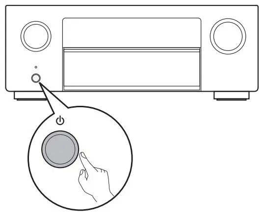 DENON AVR-X4700H Integrated Network AV Receiver User Guide - Turn on the receiver