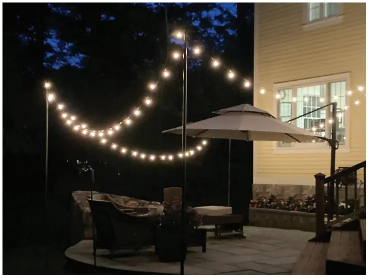 PRODUCTS EGP-LP-V2-2-DK 10 ft Bistro Light Poles