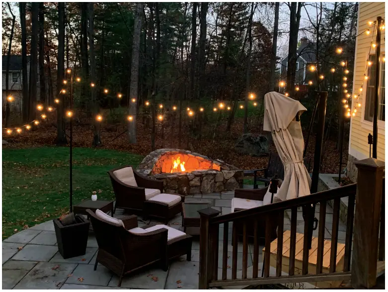 10ft Bistro Light Poles