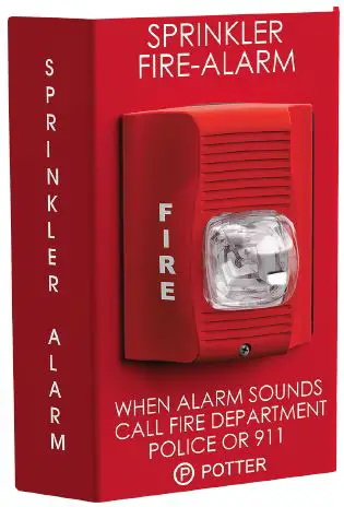 POTTER-SASH-120-Sprinkler-Alarm-Select-A-Strobe-Horn-Sign-Combination-product