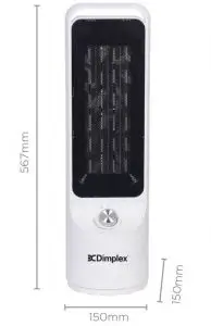 Dimplex 2kW Tall Ceramic Heater w Manual Controls DHCERA20M Image