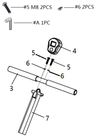 SUNNY Health Fitness SF-RW1205 Rowing Machine - ASSEMBLY7