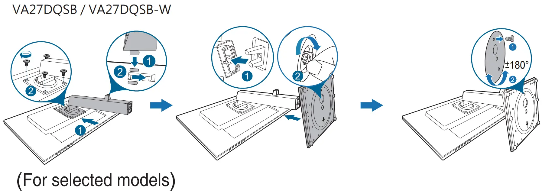 Assembling the monitor arm/base