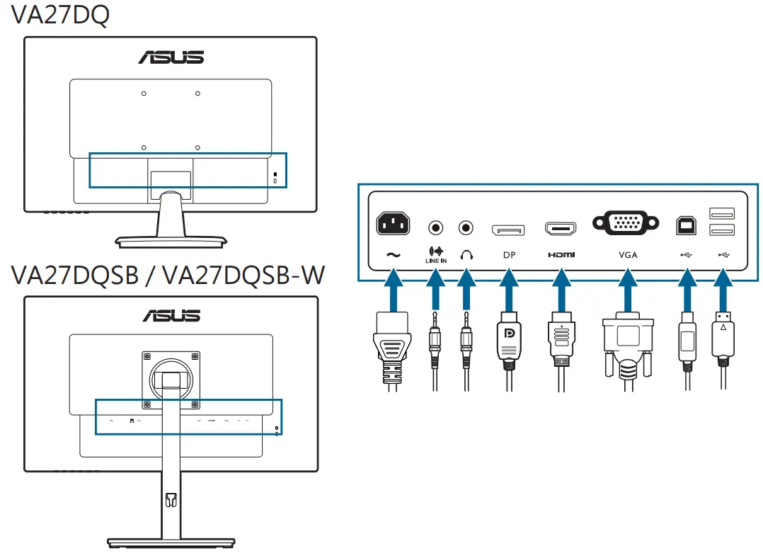 Connecting the cables