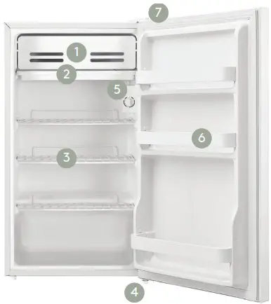 INALTO IBF95W 93L Glass Bar Fridge - YOUR BAR FRIDGE