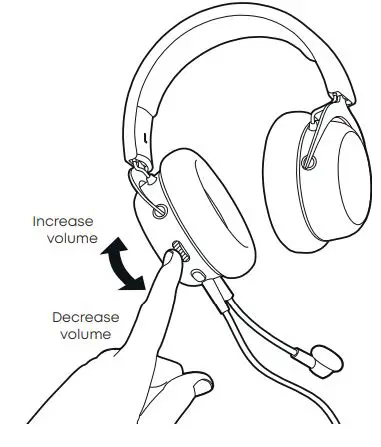 beyerdynamic MMX 100 Closed Back Gaming Headset User Manual - CHANGING THE VOLUME