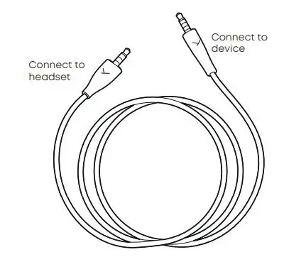 beyerdynamic MMX 100 Closed Back Gaming Headset User Manual - CONNECTING CABLE WITH 4-POLE JACK