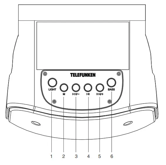 TELEFUNKEN Portable Audio System with Bluetooth- Description