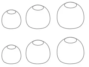 NOBLE Falcon ANC True Wireless Earbuds - Ear tips