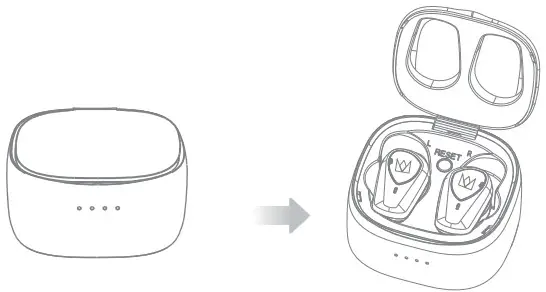 NOBLE Falcon ANC True Wireless Earbuds - Power On