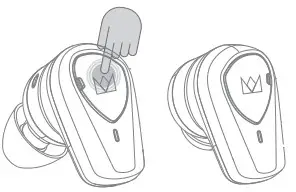 NOBLE Falcon ANC True Wireless Earbuds - To turn