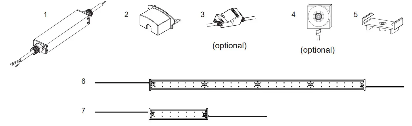 SloonLED 701912-C1I75 Fluorescent Alternative - Items Provided