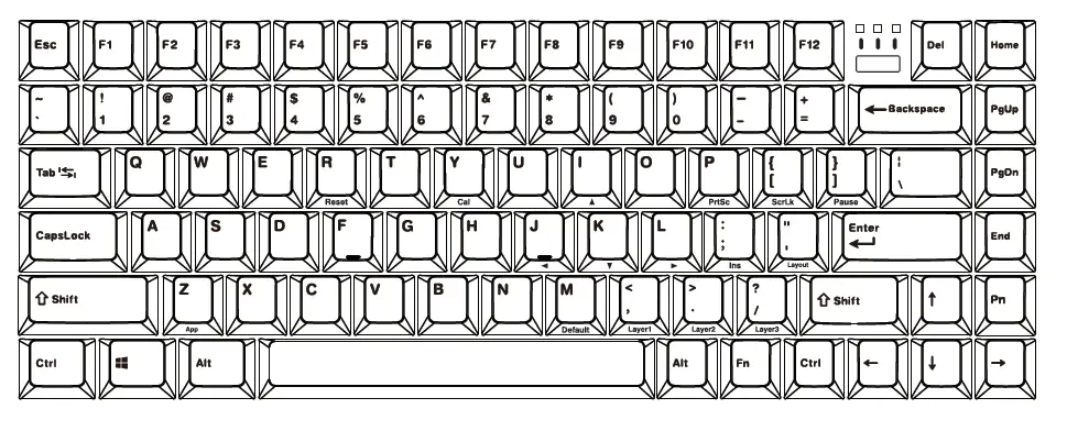 MiSTEL Q75 Wireless Mechanical Keyboard FIG 1