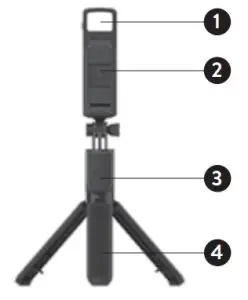 STECH 53804 DI Tripod Selfie Stick with Light - DESCRIPTION