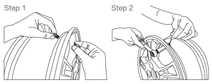 AUTEL TPS218 Programmable Universal TPMS Sensors- Mounting sensor
