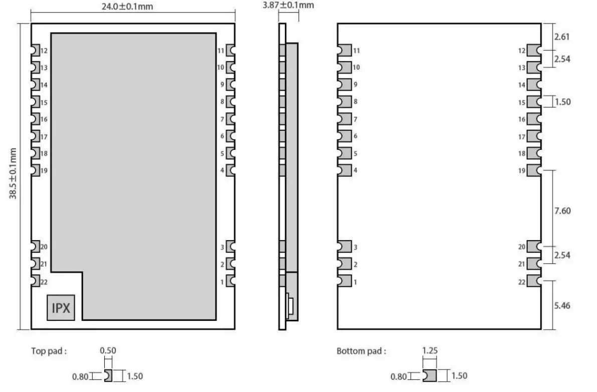 EBYTE E30-400M30S 446 SI4463 400MHz 1W SPI Wireless Module fig2