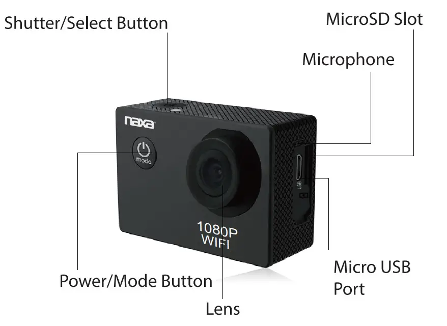 naxa NDC-409 Action Camera - Overview