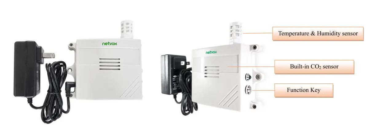 netvox RA0715 Wireless CO2 Temperature Humidity Sensor - Figure 1