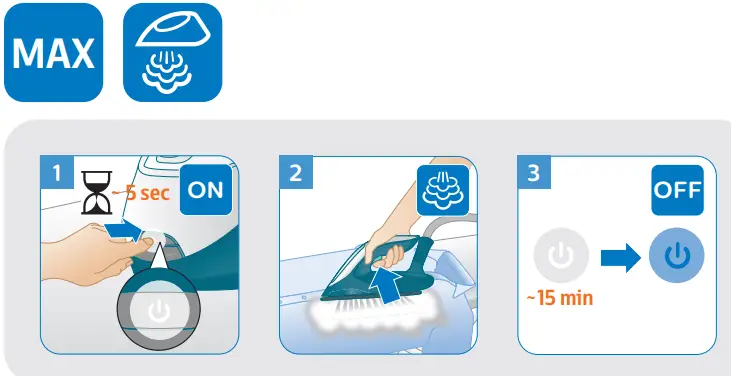 PHILIPS PSG7028 7000 Series PerfectCare Steam Generator Iron - fig 4