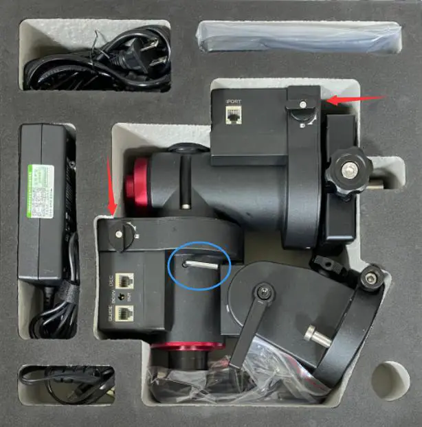 Remove mount head from package