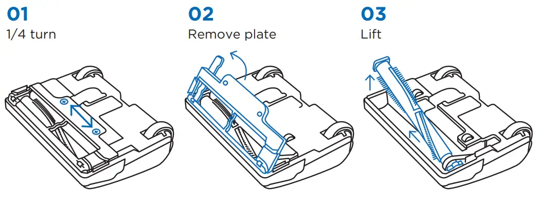 RICCAR R40P Tandem Air Radiance Upright Vacuum Cleaner-Brushroll