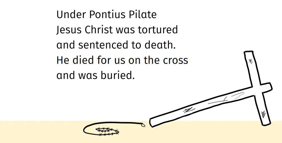 YOUCAT for Kids Catechism Catholic Church for Children and Parents Instruction Manual - Under Pointisu Pilate Jesus