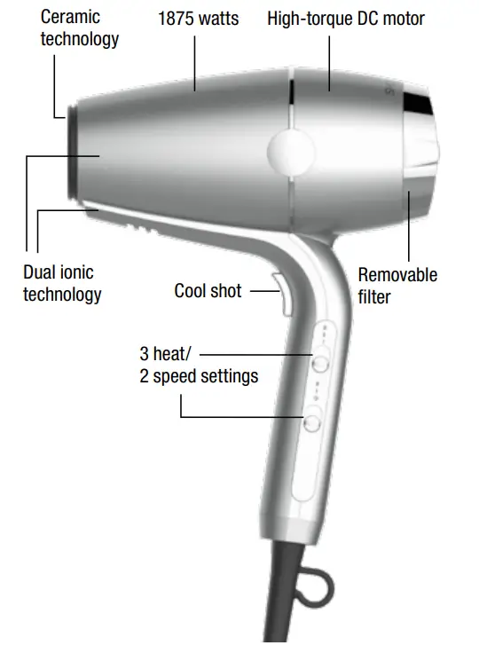 CONAIR 910 Smoothwrap Dryer Instruction 5