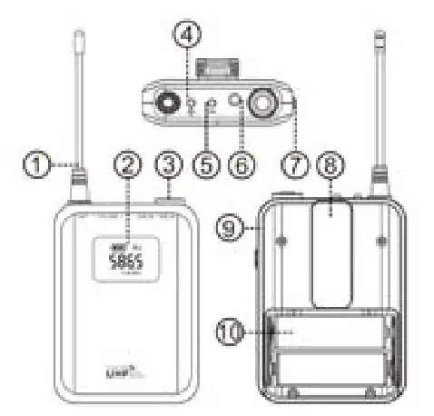 LOCOCO U60 Series UHF Wirelss Recording Microphone - product 2