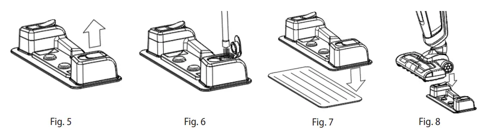 concept VP4201 3 In 1 Rod Vacuum Cleaner Instruction Manual - Fig 5,6,7,8