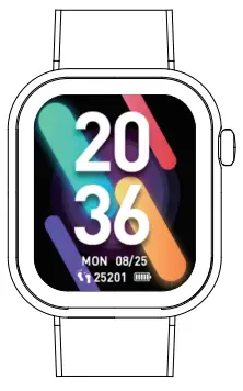 Shenzhen Huafurui Technology C5 SmartWatch - Plate Change