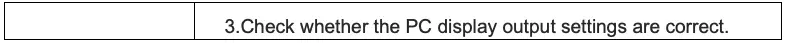 Built-in PC display abnormal continued