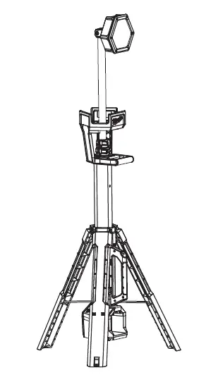milwaukee M18 DSAL Dual Power Tower Light