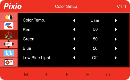 Pizio PX222 22 Inch 1080p 75Hz FHD VA Gaming Monitor- Color Setup