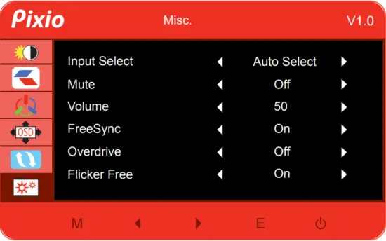 Pizio PX222 22 Inch 1080p 75Hz FHD VA Gaming Monitor- Misc.