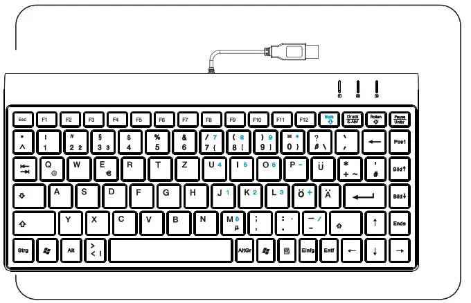 hama R1050449 SL720 Slimline Compact Keyboard - cover